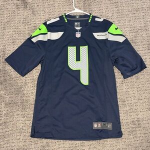 NFL Navy and Lime Green Seahawks Men's Jersey (Hauschka)